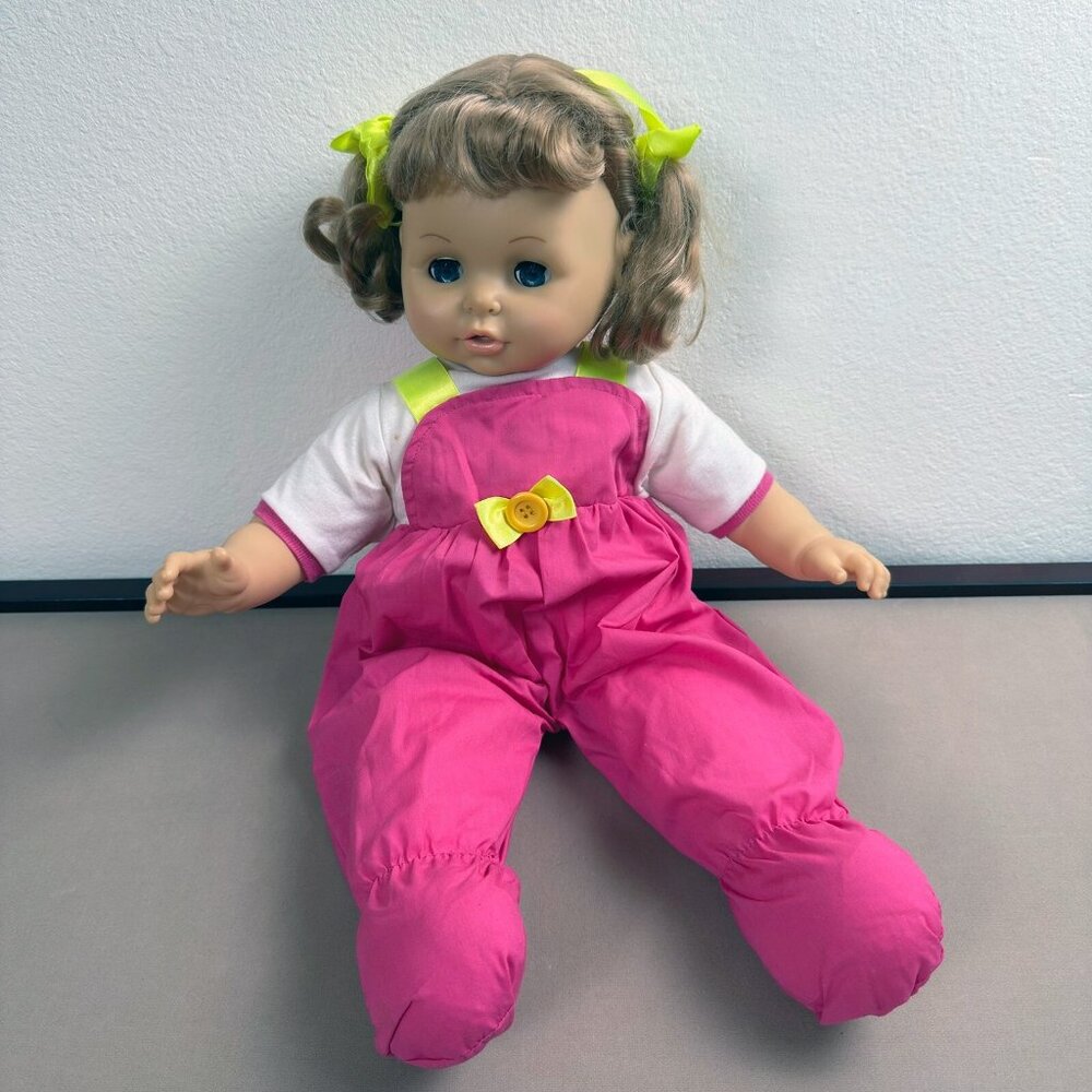 Vintage 1984 Horsman 22” Baby Doll, Sleepy Eyes, Soft Body, Vinyl Arms & Head